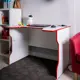 Компьютерный стол геймерский Шведский стандарт Вардиг 100x75x82 см ЛДСП цвет белый/красный