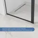 Душевая дверь Ulitka Relax-P 120см эффект стекла прозрачное закаленное стекло распашной