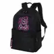 Рюкзак Brauberg Fashion city 31x44x16 см полиэстер цвет черный/малиновый