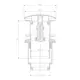Донный клапан для раковины Arrowhead 740007 11.5 см ø62 клик-клак цвет золотистый металлик