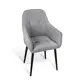 Стул / кресло Azzurro mebel Gloria Grey/Black-1 38x89x60 см велюр цвет серый
