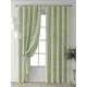 Комплект штор At home Базовая коллекция AT521507-260 на шторной ленте 260x150 см цвет зеленый