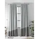 Комплект штор на ленте At Home Конду 150x270 см блэкаут цвет серебристый/черный AA213096