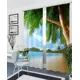 Комплект штор At home Базовая коллекция AA900361 на шторной ленте 260x150 см цвет синий, коричневый, голубой