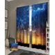 Комплект штор на ленте At Home Созвездие 150x260 см блэкаут цвет желтый/голубой/черный AA900383