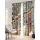 Комплект штор на ленте At Home Джозеф 150x260 см блэкаут цвет синий/коричневый/голубой AA900762