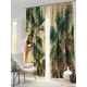Комплект штор на ленте At Home Пальси 150x260 см блэкаут цвет коричневый/желтый/черный/зеленый AA900949