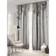 Комплект штор на ленте At Home Даркис 150x260 см блэкаут цвет серебристый/серый AA900979