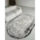 Ковер Laxmi Rimma Lux Gray овал 200x400 см полипропилен