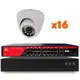 Комплект видеонаблюдения IP PS-link KIT-A516IP-POE 5 Мп 16 камер для помещения с POE питанием 2623