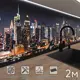 Стеновая панель матовая Фартукофф Город 200x60x0.15 см ПВХ цвет разноцветный