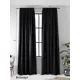 Комплект штор At home Базовая коллекция AA213040 на шторной ленте 270x150 см цвет черный