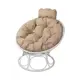 Кресло M-Group Home Папасан 12870101 58x77x68 см белый/бежевый