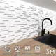 Стеновая панель глянцевая Фартукофф Плитка металлизированная 300x60x0.15 см ПВХ цвет разноцветный
