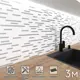 Стеновая панель матовая Фартукофф Плитка металлизированная 300x60x0.15 см ПВХ цвет разноцветный