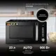 Отдельностоящая микроволновая печь Hyundai HYM-D3028 23 л 48.3x28.1x39 см цвет черный