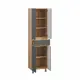 Пенал в ванную Ruvann Nika 50x175.70x31.60 см напольный дуб вотан, графит софт