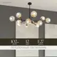 Люстра на штанге Lampoint Yq-dd-59-12t 12 ламп 20 м² цвет черный
