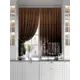Комплект штор At home Базовая коллекция AT920742 на шторной ленте 180x150 см цвет коричневый