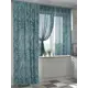 Комплект штор At home Базовая коллекция AT524178 на шторной ленте 260x150 см цвет синий