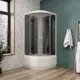 Душевая кабина Parly EC821 80x80x215 см высокий поддон профиль белый стекло тонированное