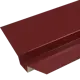 Ендова верхняя 130x30x50 мм 2 м RAL 3005 0.4 мм красный
