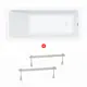 Ванна акриловая Enio Binario 170x70 EN7030711 с ножками белая