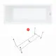 Ванна Enio Nativo 150x70 EN7030719 акриловая с каркасом цвет белый