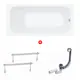 Ванна акриловая Enio Neo 150x70 EN7030715 с ножками цвет глянцевый белый