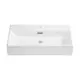 Подвесная накладная раковина Wellsee Graceful Pro 150903000 прямоугольная 70 см цвет белый глянец