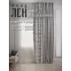 Штора Ktekstil Premium Лен Хлопок НАЙДИ БЫЧКА 145x300 правая цвет черный/серый