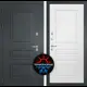 Входная дверь Labirintdoors Атлантик П-03 левый 205x88см белый софт/шагрень