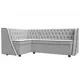 Диван кухонный Лига диванов Лофт 197x85x136 см экокожа цвет белый 104602L