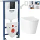 Комплект инсталляция с унитазом Grohe 84K1T82614 цвет белый