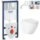 Комплект инсталляция с унитазом Grohe 43D1338M50 цвет белый