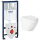 Комплект инсталляция с унитазом Grohe 5Y720799K5 цвет белый