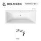 Ванна акриловая Helmken Alvaro 4R563186K6 170x75 комплект 2 в 1: прямоугольная ванна, ножки
