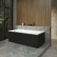 Ванна акриловая Helmken Tressa 4598D1K262 150 x 75 комплект 4 в 1 цвет белый/черный