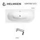 Ванна акриловая Helmken Marbella Lux 35K3746P88 180x80 комплект 2 в 1: левосторонняя ванна, ножки