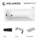 Ванна акриловая Helmken Vespera 69NG562758 180x80 комплект 4 в 1 цвет белый/серый/черный