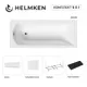 Ванна акриловая Helmken Vespera 8A8705B424 180x80 комплект 5 в 1 цвет белый/серый/черный