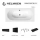 Ванна акриловая Helmken Vienna 375N53716E 180x80 комплект 5 в 1 цвет белый/черный