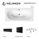 Ванна акриловая Helmken Vienna V45504F413 180x80 комплект 4 в 1 цвет белый/черный