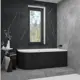 Ванна акриловая Helmken Marbella Lux 308612NT50 180x80 комплект 3 в 1: правосторонняя ванна, каркас, лицевой экран цвет черный