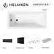 Ванна акриловая Helmken Rivana 764F41037M 180x80 комплект 5 в 1 цвет белый/серый/черный