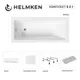 Ванна акриловая Helmken Rivana 62898E0M94 180x80 комплект 5 в 1 цвет белый/серый
