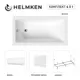 Ванна акриловая Helmken Rivana 9S245869F1 130 x 70 комплект 4 в 1 цвет белый