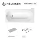 Ванна акриловая Helmken Tressa 67A66331P1 160x75 комплект 3 в 1 цвет белый/серый