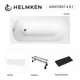 Ванна акриловая Helmken Tressa V29794S515 160x75 комплект 4 в 1 цвет белый/черный