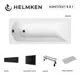 Ванна акриловая Helmken Vespera RK01233696 140х70 комплект 5 в 1 цвет белый/черный